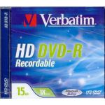 VERBATIM 15GB HD DVD -R 2 SPEED SINGLE LAYER HD DVD JEWEL CASE