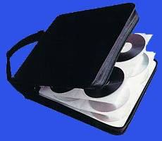 CD or DVD TRAVEL CASE BLACK (240 CDs or DVDs).  COMPUTER CD/DVD SUPPLIES