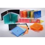 SLIM CLIP DVD/CD CASE CLEAR VINYL COVER, GREEN TRAY