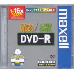 MAXELL DVD-R 4.7GB FULL INKJET PRINTABLE 1-16x IN JEWEL CASE - COMPUTER, CD & DVD SUPPLIES