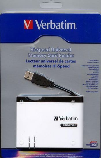 VERBATIM 14 IN 1 MEMORY CARD READER- 5 SLOTS - COMPUTER PHOTOGRAPHIC CD/DVD SUPPLIESVERBATIM 14 IN 1 MEMORY CARD READER- 5 SLOTS - COMPUTER PHOTOGRAPHIC CD/DVD SUPPLIES