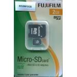 FUJI 2GB SECURE DIGITAL UNIVERSAL CARD - USE AS MICRO SD CARD OR WITH ADAPTORS SUPPLIED AS EITHER MINI SD OR FULL SIZED SD.    DIGITAL CAMERA PHOTOGRAPHIC SUPPLIES