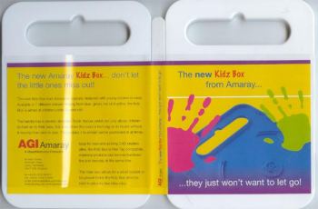 AMARAY DVDKIDZ or CD CASE (1 DISC PLUS BOOKLET) DESIGNED TO BE EASILY CARRIED. RED TAG COMPATIBLE