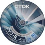 TDK DVD 4.7GB +r 1-16x - SCRATCHPROOF (MORE SCRATCH RESISTANT THAN NORMAL DISC) IN CAKE BOX OF 10 DISCS