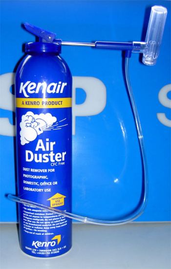 KENAIR AIR DUSTER AND DUST VAC KIT - BLOWS OR VACUUMS DUST AWAY FROM DELICATE SURFACES. CFC FREE.
