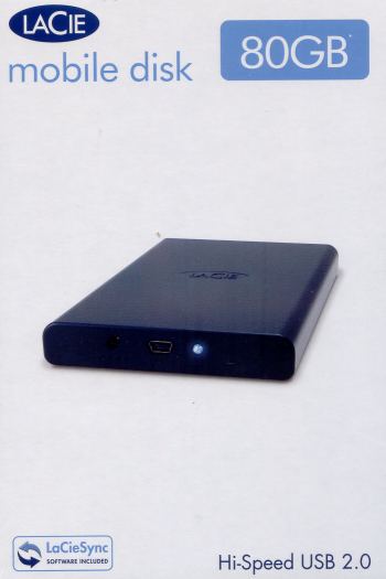 LACIE 80GB P2 HD USB 2.0 ONLY MOBILE HARD DRIVE code: 301264