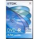 TDK 4.7GB -RTDK 4.7GB -r 16x DVD DISC IN PLASTIC LIBRARY CASE 16x DVD DISC IN PLASTIC LIBRARY CASE