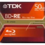 TDK BLU RAY DUAL LAYER, 50GB, 1-2x, REWRITABLE, DURABIS2 COATING, COMPUTER CD/DVD SUPPLIES