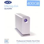 LACIE 400GB LITTLE BIG DISK QUADRA, eSATA, USB2, FW400 & FW800 7200 RPM HARD DRIVE WITH BUILT IN RAID. code: 301316EK