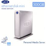 LACIE HARD DRIVE 500GB ETHERNET DISK MINI HOME EDITION, Gigabit Ethernet, USB, 7200rpm, 8mb. code: LACIE 301269EK