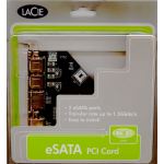 LACIE eSATA (1.5GB/s) PCI CARD. 2 PORTS. code: LACIE 710372