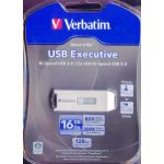 VERBATIM USB2.0 16GB STORE'N'GO DRIVE EXECUTIVE. code: 47341