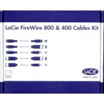 LACIE FIREWIRE 400/800 LINK CABLES KIT (5 cables) code: LACIE 107860