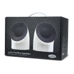 LACIE FIREWIRE SPEAKERS. BUS POWERED AUDIO SYSTEM. code 108540