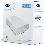 LACIE 500GB HARD DRIVE INTERNET SPACE, ETHERNET DISK