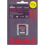 SANDISK SD XC ULTRA 100x FOR HD VIDEO 64 GB CARD - NOTE NOT ALL DEVICES SUPPORT SDXC CARDS
