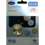 LACIE 16GB CurrenKey USB FLASH DRIVE BRONZE 130827
