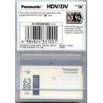 HDV63MQ PANASONIC 63 MIN PROFESSIONAL HD MINI-DV TAPE. HDV/DV CAM. AY-HDVM63MQ DVM63AMQ