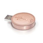 LACIE 4GB CurrenKey USB FLASH DRIVE BRONZE 130825