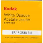 KODAK STANDARD8 WHITE OPAQUE ACETATE LEADER (LDR8MMWHKOD) 7985 629 8mm x 50ft 1635002