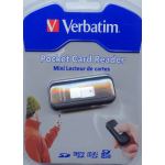VERBATIM POCKET CARD READER FOR SD CARDS. INC MINI & MICRO SD. :47128