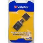 VERBATIM POCKET CARD READER FOR MICRO SD CARDS ONLY. :47263