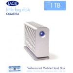 LACIE 1TB LITTLE BIG DISK QUADRA,  eSATA 3Gbits, USB2, FW400 & FW800 5400 RPM HARD DRIVE: 301514EK
