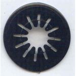 BLACK INJECTION MOULDED SELF ADHESIVE DISC SPIDER.