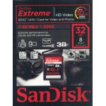 SANDISK EXTREME SDHC UHS-I 300X 32GB FULL HD CARD : SDSDX-032G-X46