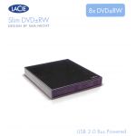 LACIE SLIM 8x DVD/RW BLACK USB BUS POWERED BURNED: 301910