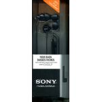 SONY IN EAR STEREO HEADPHONES. BLACK. RICH BASS