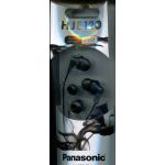 Panasonic RP-HJE120E-K Ergo Fit Ear Canal Headphones - Black