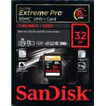 SANDISK SDHC UHS-I 32GB 633X 95MB/s EXTREME PRO CARD SDSDXPA-032G-X46