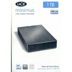 LACIE 1 TB MINIMUS USB3.0 ULTRA COMPACT EXTERNAL HARD DRIVE: 301961EK
