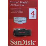 SANDISK 4GB CRUZER BLADE USB FLASH DRIVE : SDCZO-004G-B35