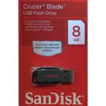 SANDISK 8GB CRUZER BLADE USB FLASH DRIVE : SDCZO-008G-B35