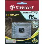 TRANSCEND microSDHC 16GB CLASS 10 UP TO 20MB/s or 133x