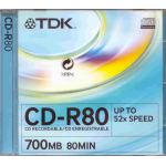  TDK CDR 80 MIN 52X - COMPUTER, CD & DVD SUPPLIES