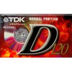 TDK D C-120 FERRIC AUDIO CASSETTE TAPE SOUND RECORDING