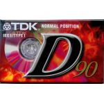 TDK D C-90 AUDIO CASSETTE SOUND RECORDING