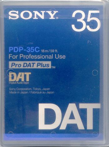  SONY  PDP-35C DAT CASSETTE PRO DAT PLUS. code: PDP-35C