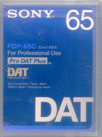   SONY  PDP-65C DAT CASSETTE PRO DAT PLUS. code: PDP-65C