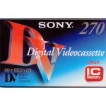 SONY SECURITY TAPE DV270 DIGITAL, RECORDING TIME 270MIN, WITH I.C. code: DV270MEM2
