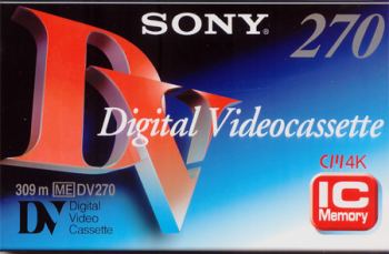 SONY SECURITY TAPE DV270 DIGITAL, RECORDING TIME 270MIN, WITH I.C. code: DV270MEM2