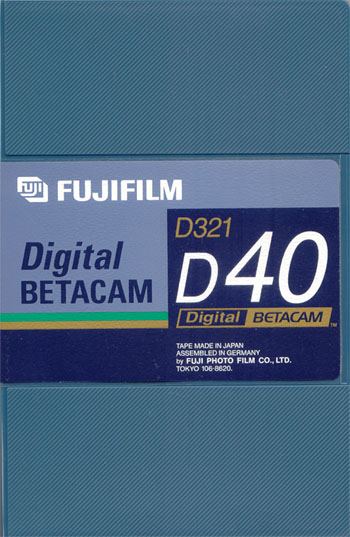 FUJI 40 MIN SMALL DIGITAL BETACAM TAPE